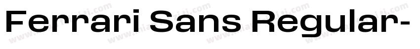Ferrari Sans Regular字体转换